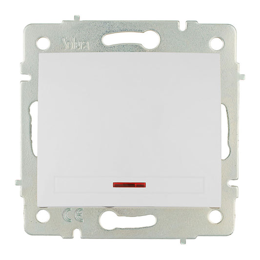 Interruptor/comutador luminoso 10ax 250v sÃ©rie europa solera erp02ilqc_0