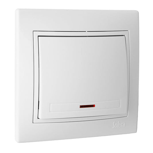 Interruptor/comutador luminoso 10ax 250v sÃ©rie europa solera erp02ilu_0