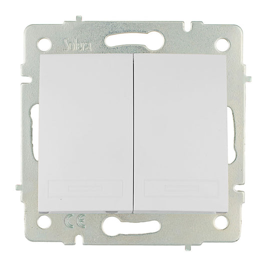 Interruptor/comutador duplo 10ax 250v sÃ©rie europa solera erp12qc_0
