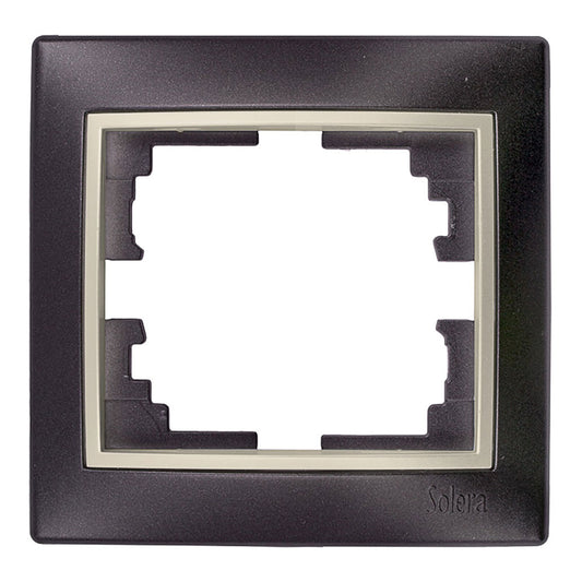 Estrutura simples, estrutura preto e aro pÃ©rola 83x81x10mm sÃ©rie europa solera erp71nu_0