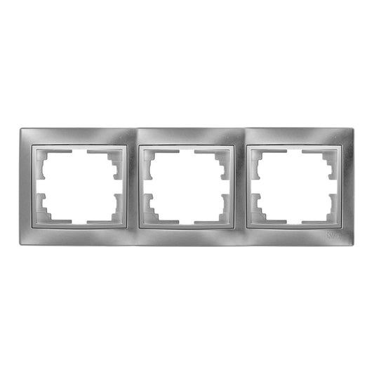 Estrutura horizontal triplo prateado 225x81x10mm sÃ©rie europa solera erp73au_0