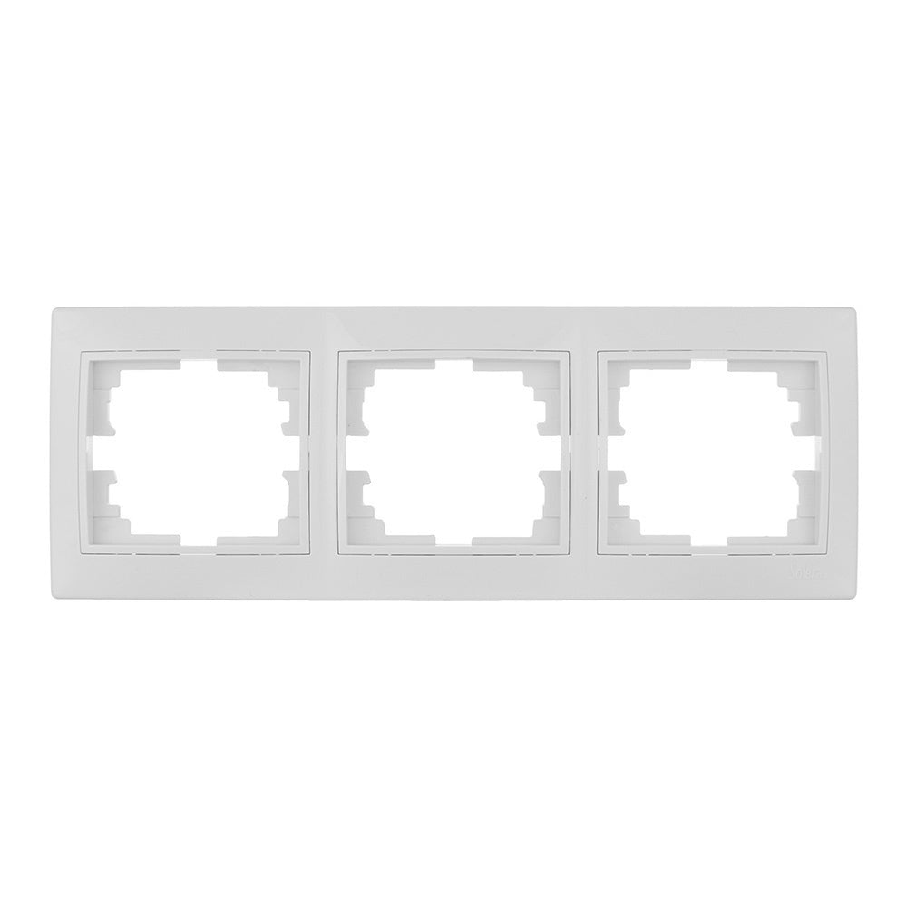 Estrutura horizontal triplo branco 225x81x10mm sÃ©rie europa solera erp73u_0
