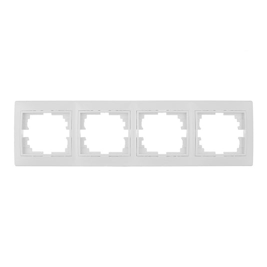 Estrutura horizontal para 4 elementos branco 296x81x10mm sÃ©rie europa solera erp74u_0