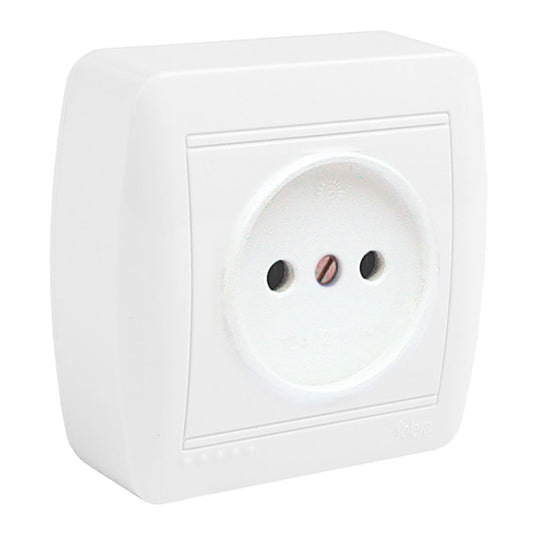 Base fixa 2p com obturador 74x72x28mm superficie mural solera mur07u_0