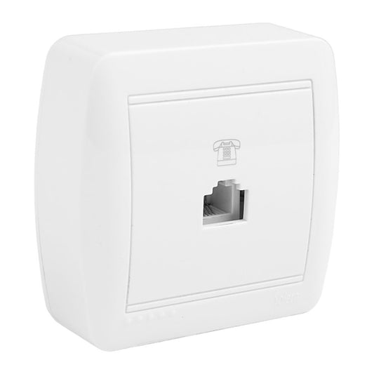 Tomada telefone tj11 (4 vias) 74x72x28mm superficie mural solera mur84u_0