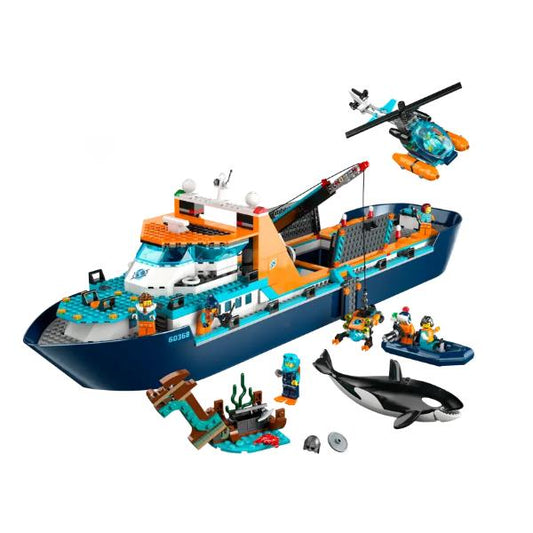 Construtivo LEGO / Azul / 60368 City Arktis-Forschungsschiff_0