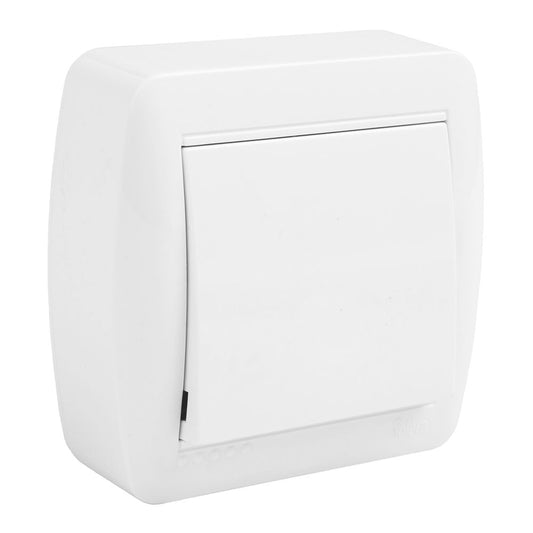 Interruptor de superfÃ­cie, branco, 10 a 250 v~, sÃ©rie de parede, 74 x 72 x 28 mm_0