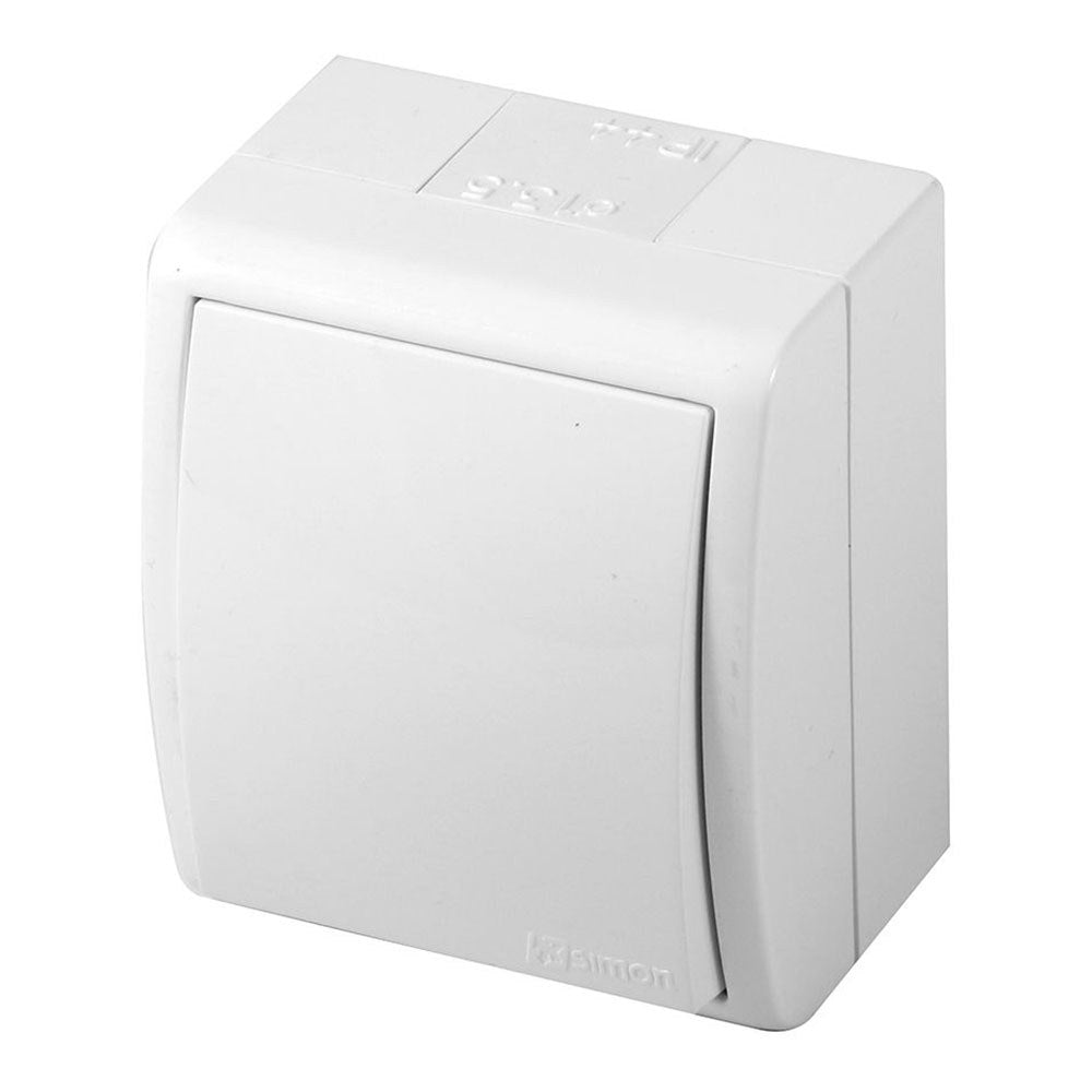 Comutador de superfÃ­cie, 10 ax 250v~, ip54, sÃ©rie aquarius, branco, blister_0