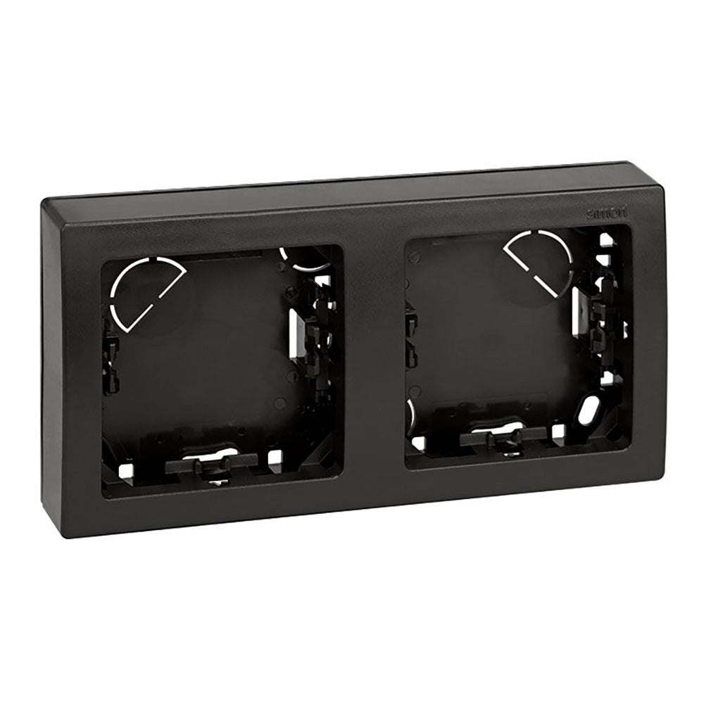 Moldura com base, superfÃ­cie, 2 elementos, horizontal, sÃ©rie simon73 loft, grafite, retractilado_0