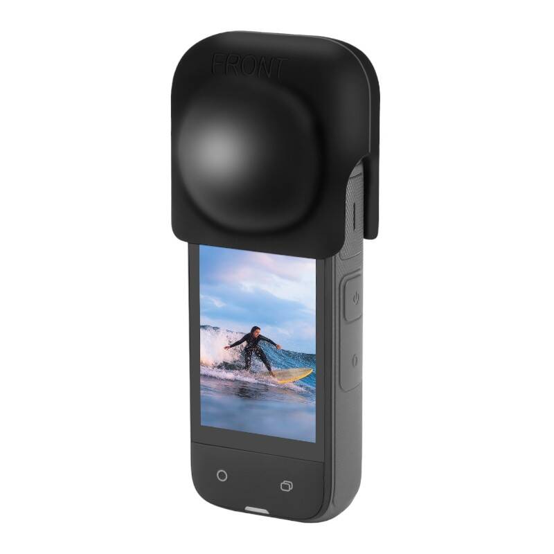 Silicone lens cover PULUZ for Insta360 X4 (black)_2
