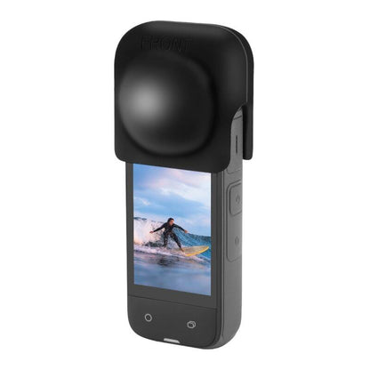 Silicone lens cover PULUZ for Insta360 X4 (black)_2