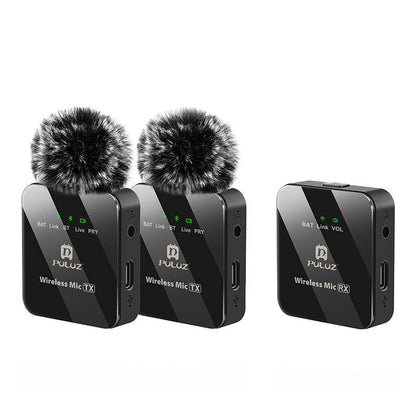Wireless Lavalier Microphone PULUZ 2 TX + 1 RX_0