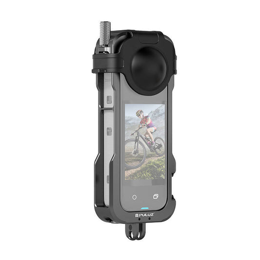 Metal Protective Cage With Lens Cover for Insta360 X4_0