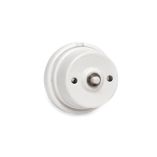 Mecanismo de botÃ£o de porta de superfÃ­cie branca Ã¸80mm, 2a, 250v, sÃ©rie vintage_0