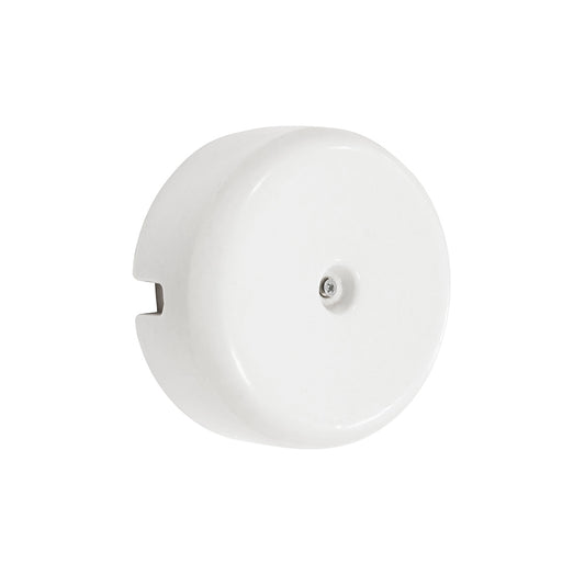 Caixa de junÃ§Ã£o de superfÃ­cie, acabamento em porcelana Ã¸110mm, estrutura interior Ã¸80x40mm, sÃ©rie vintage, branco_0