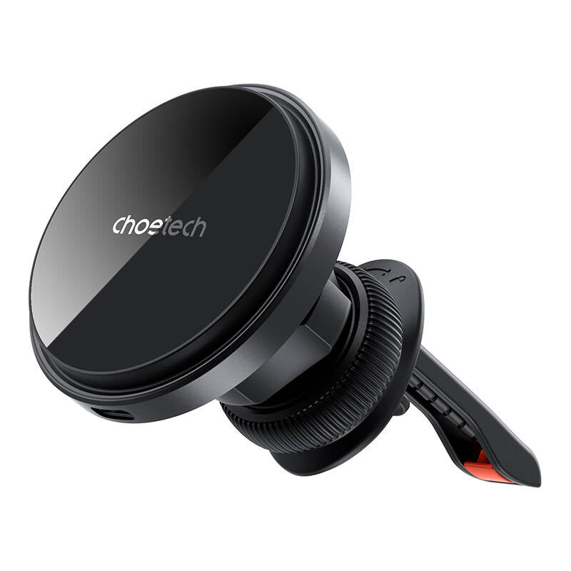 Choetech T204-F magnetic car holder with 15W wireless charging - black_1
