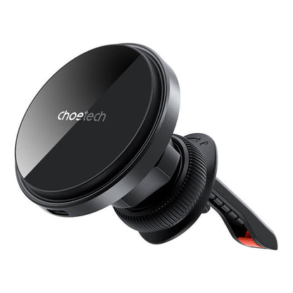 Choetech T204-F magnetic car holder with 15W wireless charging - black_1