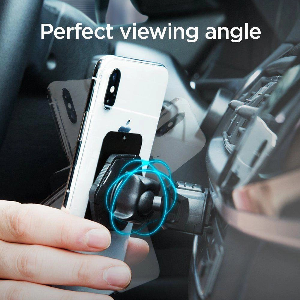 Spigen QS24 phone holder for CD slot in car magnetic - black_3