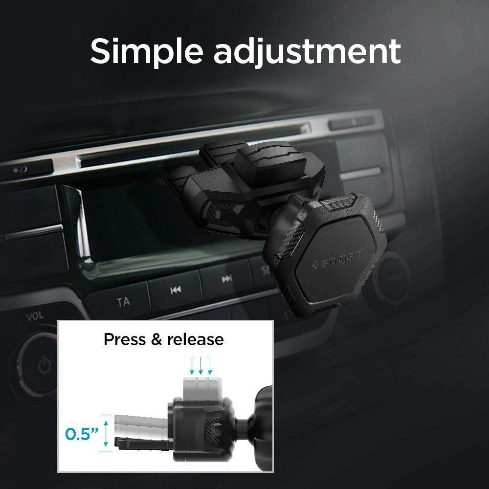 Spigen QS24 phone holder for CD slot in car magnetic - black_5