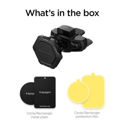 Spigen QS24 phone holder for CD slot in car magnetic - black_12