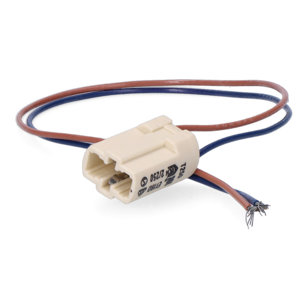 Casquilho 250v base g-9 com cabo 10cm_0