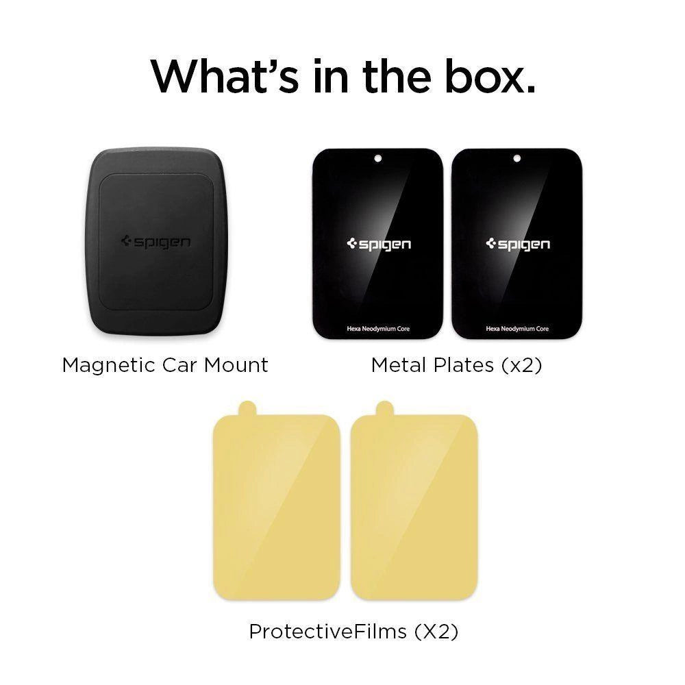 Spigen H12 phone holder for car air vent magnetic - black_1
