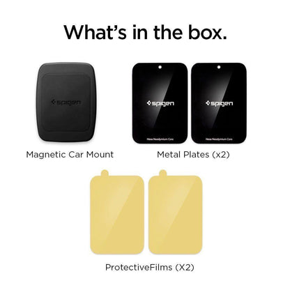 Spigen H12 phone holder for car air vent magnetic - black_1