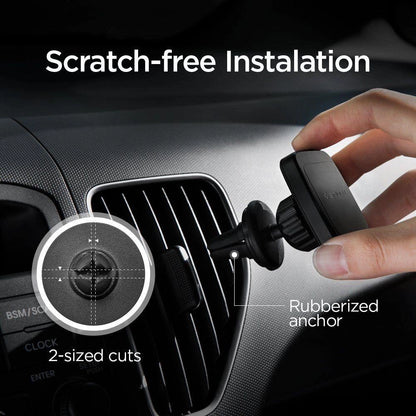 Spigen H12 phone holder for car air vent magnetic - black_4
