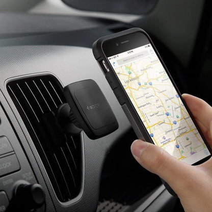 Spigen H12 phone holder for car air vent magnetic - black_7