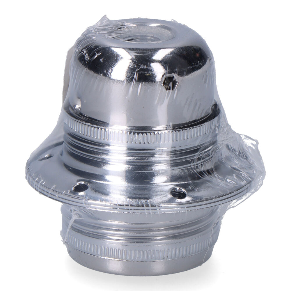 Porta-lÃ¢mpada e27 metal, 100 w 250 v, prata, Ã¸60 x 40 mm (embalado em pelÃ­cula)_0