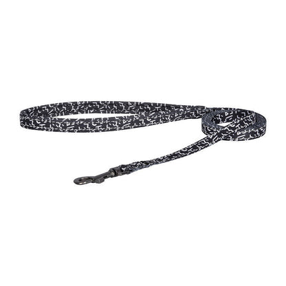 Dog set Dogness harness and leash (Black and white)_2