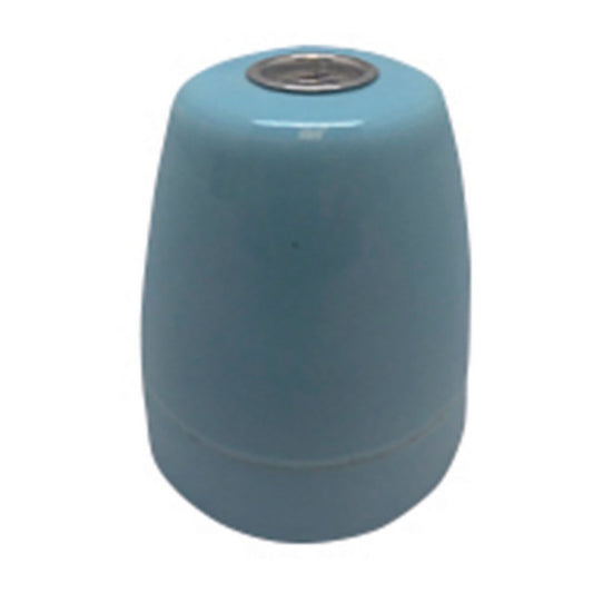 Casquilho cerÃ¢mico vintage e27 4a 100 w 250 v~ Ã¸azul, 47 x 59 mm_0