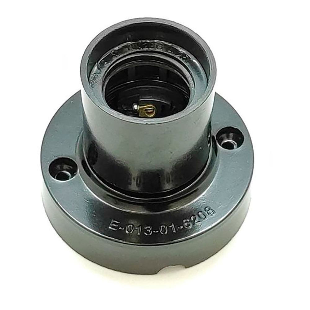 Casquilho de superfÃ­cie e27 4a 250 v~ preto Ã¸67 x 57 mm_0