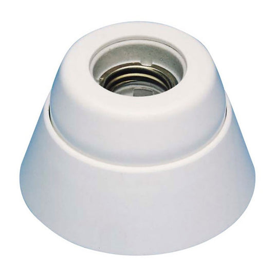 Casquilho de superfÃ­cie reto interior e27 4 a 250 v~ porcelana branca_0