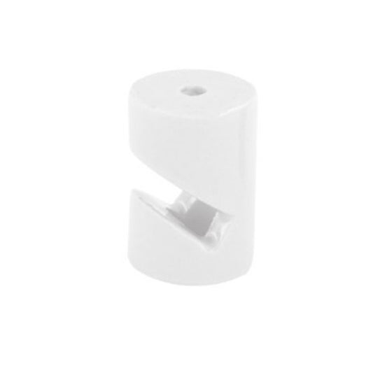 Suporte de plÃ¡stico, cilÃ­ndrico em formato de v, branco 5 unidades_0