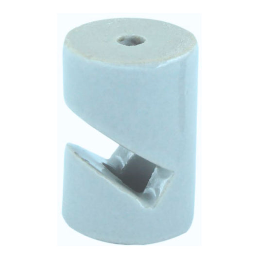 Suporte de porcelana, cilÃ­ndrico em formato de v, branco, 5 unid, Ã¸20 x 30 mm_0