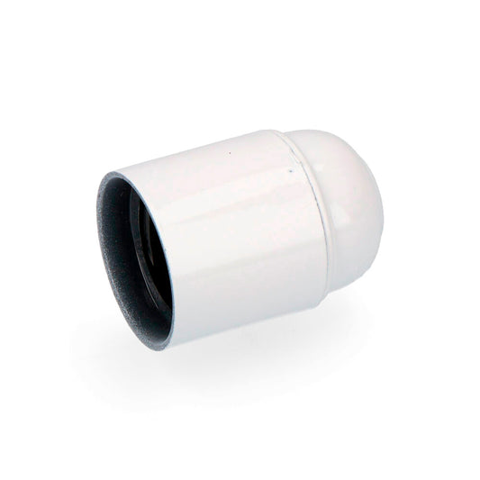 Casquilho baquelite reforÃ§ado e27 branco (retractilado)_0