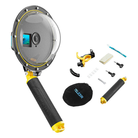Waterpoof dome port Telesin for DJI Action 4 / 3_0