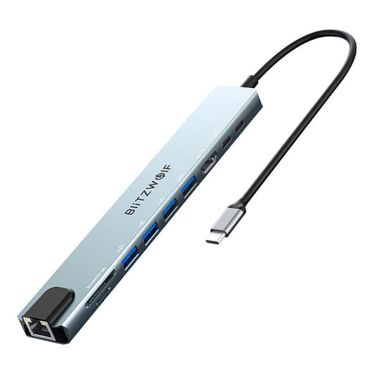 Docking Station Blitzwolf BW-TH5 10in1 USB-C (silver)_0