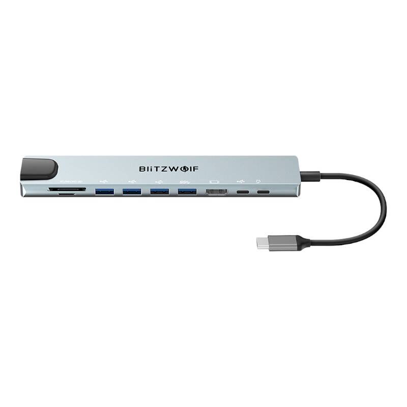 Docking Station Blitzwolf BW-TH5 10in1 USB-C (silver)_1