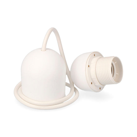 Conjunto suspensÃ£o branco e27 comprimento cabo 80cm_0