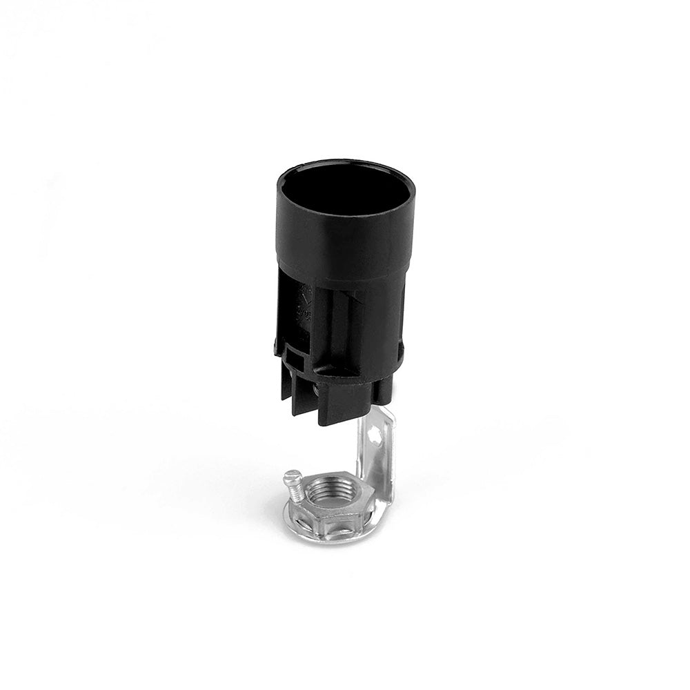 Casquilho vela e14 com suporte 65 mm preto Ã¸23,5 x 41,5 cm_0