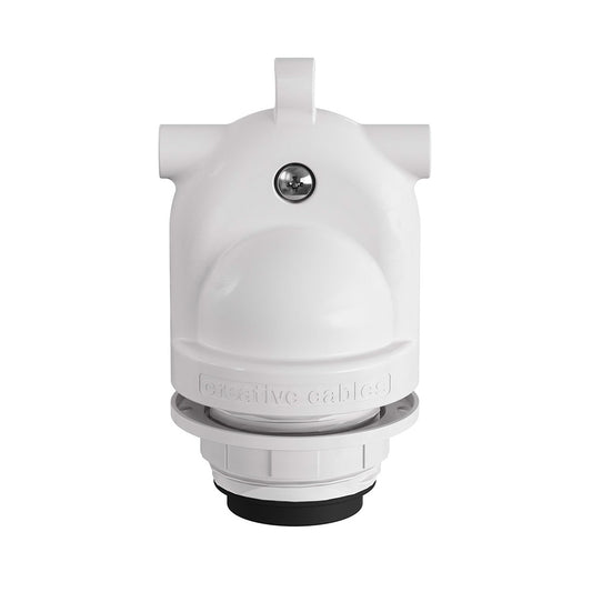 Casquilho e27 com gel para exterior saÃ­da dupla ip65 branco_0
