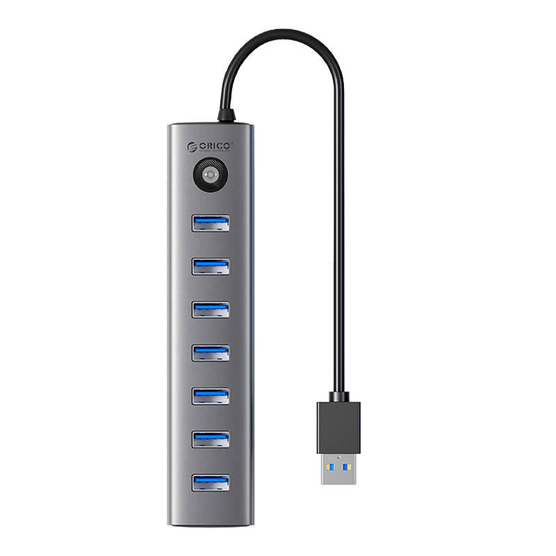 Orico Hub USB-C to 7xUSB-A 3.0 - grey_0