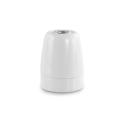Casquilho e27 porcelana serie vintage 4a 250v Ã¸47x59mm branco_0