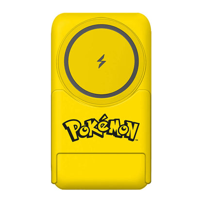 Magnetic powerbank OTL 5000 mAh, USB-C 15W, Pokemon Pikatchu with stand (yellow)_3