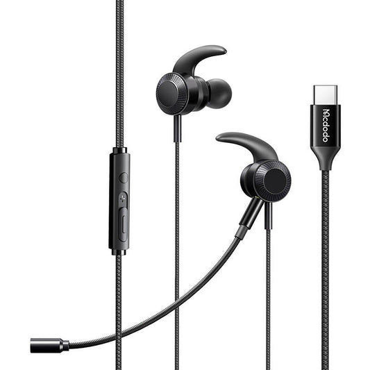 Mcdodo HP-1340 gaming headphones with microphone, USB-C (black)_0