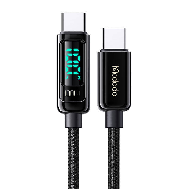 Mcdodo CA-8820 100W USB-C to USB-C cable, 1.2m (black)_1