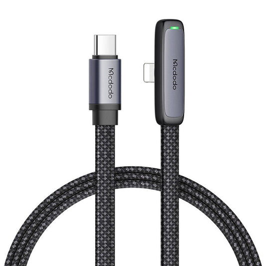 USB-C to lightning angle cable Mcdodo CA-3351,1.8m (black)_0