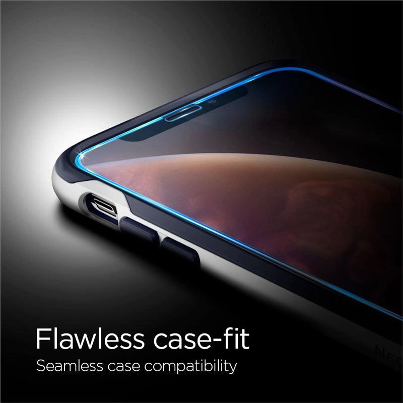 Spigen Glass FC Tempered Glass with Black Frame for iPhone X / XS / 11 Pro_2